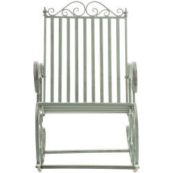 Silla mecedora Smilla verde antiguo